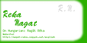 reka magat business card