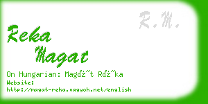 reka magat business card